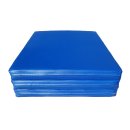 Gymnastics mat 180 x 80 x 6 folding Blue