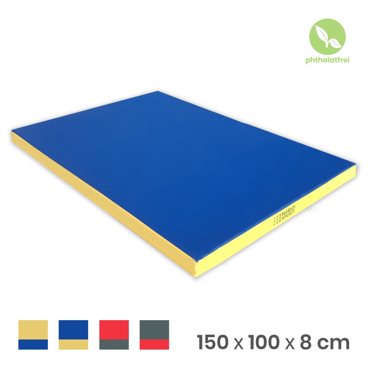 Turnmatte 200 x 80 x 8 cm klappbar Weichbodenmatte Bodenmatte Sportmatte 