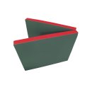 Gymnastics mat 200 x 80 x 8 cm folding Green/Red