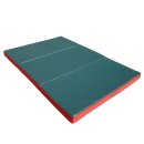 Gymnastics mat 150 x 100 x 8 cm folding Green/Red