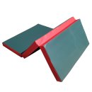 Gymnastics mat 150 x 100 x 8 cm folding Green/Red