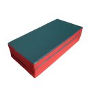 Turnmatte 150 x 100 x 8 cm klappbar Grün/Rot