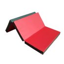 Gymnastics mat 150 x 100 x 8 cm folding Red/Green