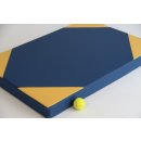Turnmatte 100 x 70 x 8 cm Blau/Gelb