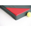 Gymnastics mat 100 x 70 x 8 cm Green/Red
