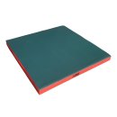 Gymnastics mat 100 x 100 x 8 cm Red/Green
