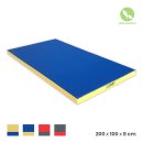 Gymnastics mat 200 x 100 x 8 cm Blue/Yellow