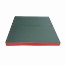 Gymnastics mat 100 x 100 x 8 cm folding Green/Red