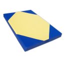 Turnmatte 100 x 70 x 8 cm Gelb/Blau