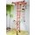 Sprossenwand Kinderzimmer M1 220 - 270 cm Rot Holzsprossen