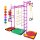 Sprossenwand Kinder Kinderzimmer M3 200 - 250 cm Pink Metallsprossen