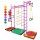 Sprossenwand Kinder Kinderzimmer M3 220 - 270 cm Pink Holzsprossen
